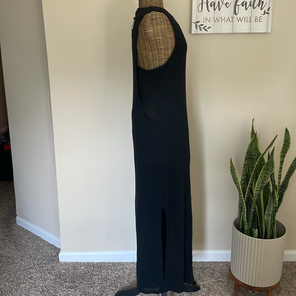 NWT! Rag & Bone Black Linen Midi Dress - Picture 4 of 14